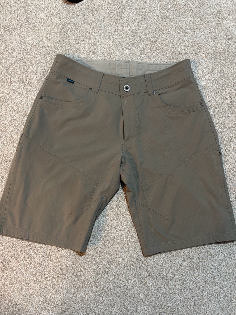 Kuhl Men's Olive brown Green Hybrid Shorts